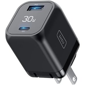 USB C Charger, INIU 30W PD QC 3.0 Dual Port Type C Charger Fast Charging Block