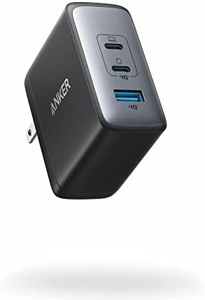 Anker USB C Charger (GaN II 100W), 3 Port Fast Compact Wall Charger for MacBook