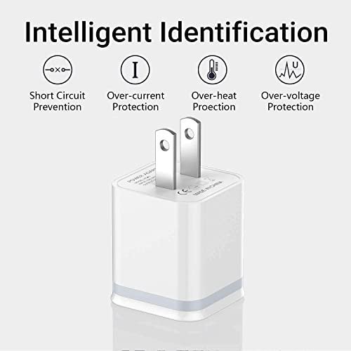 LUOATIP iPhone Charger Cable 3ft 6ft 10ft with Wall Plug, 5-Pack Long Charging - Image 5