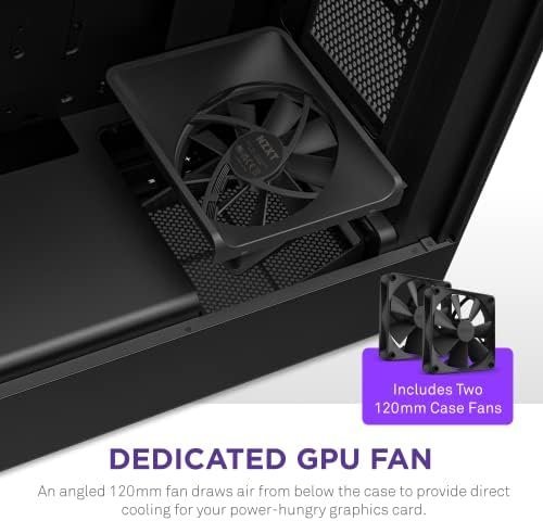 NZXT H5 Flow Compact ATX Mid-Tower PC Gaming Case – High Airflow Perforated - Image 4