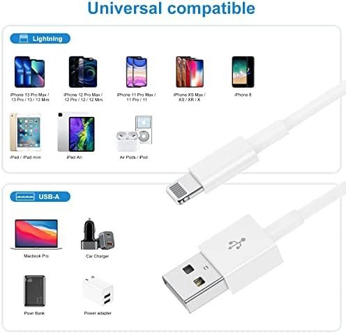 QZIIW Apple MFI Certified iPhone Charger Cable 6 Ft, 2Pack Extra Long USB - Image 7