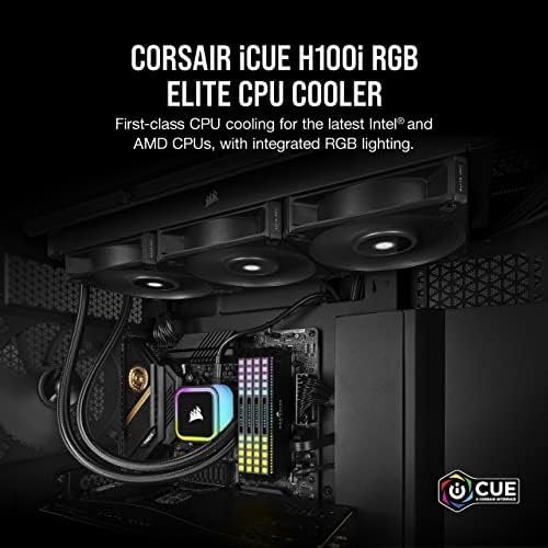 Corsair iCUE H100i RGB Elite Liquid CPU Cooler (16 Dynamic RGB LEDs, 120mm AF - Image 2