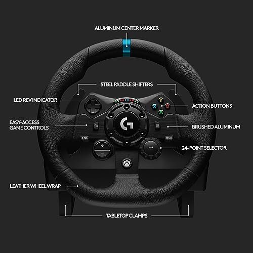 Logitech G923 Racing Wheel and Pedals for Xbox Series X|S, Xbox One and PC - Image 7