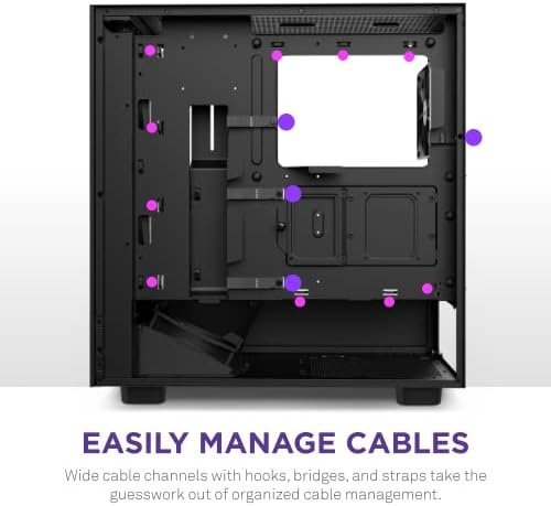 NZXT H5 Flow Compact ATX Mid-Tower PC Gaming Case – High Airflow Perforated - Image 7