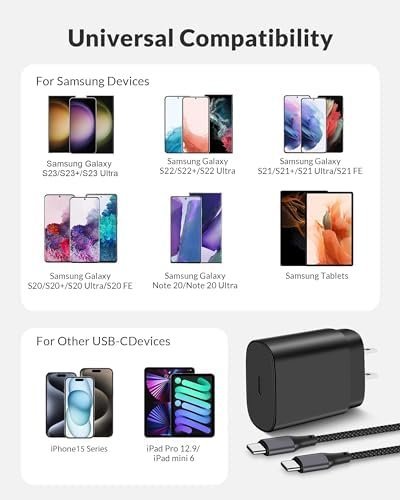25W USB C Charger for iPhone 15/15 Pro Max, 2 Pack Super Fast Charger Block Type - Image 7