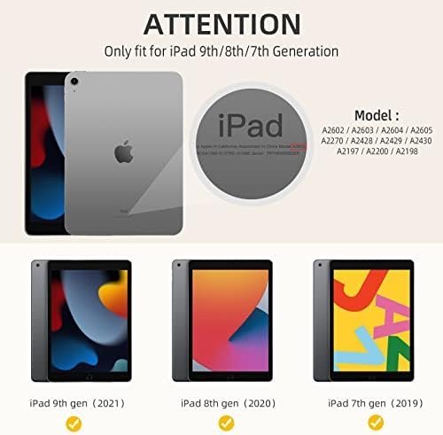 Akkerds Case Compatible with iPad 10.2 Inch 2021/2020 iPad 9th/8th Generation - Image 3