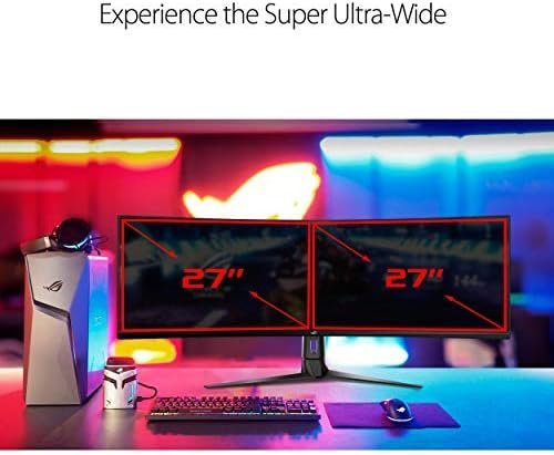 Asus ROG Strix XG49VQ 49” Curved Gaming FreeSync Monitor 144Hz Dual Full HD - Image 2