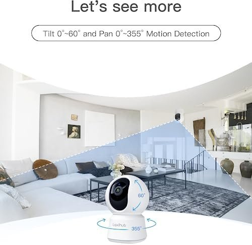 Laxihub Indoor Home Security Camera, P2 Baby Monitor with Camera and Audio - Image 4
