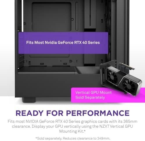 NZXT H5 Flow Compact ATX Mid-Tower PC Gaming Case – High Airflow Perforated - Image 6