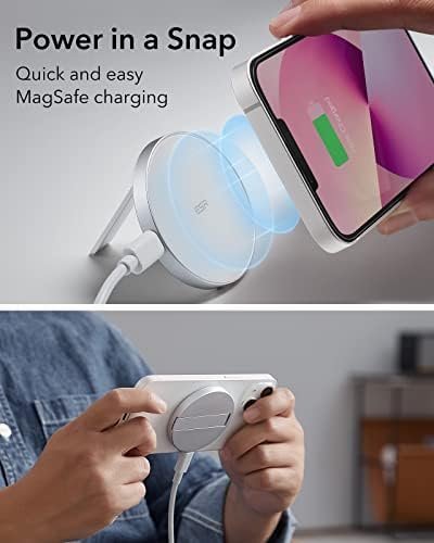 ESR HaloLock Kickstand Wireless Charger, MagSafe-Compatible Charger for iPhone - Image 3
