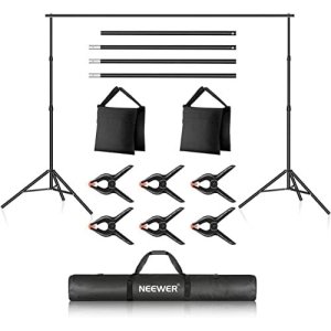 Neewer Photo Studio Backdrop Support System, 10ft/3m Wide 6.6ft/2m High