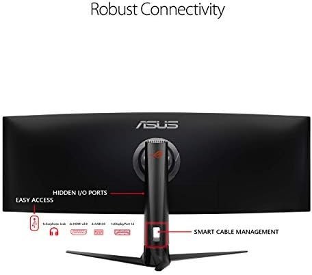 Asus ROG Strix XG49VQ 49” Curved Gaming FreeSync Monitor 144Hz Dual Full HD - Image 5
