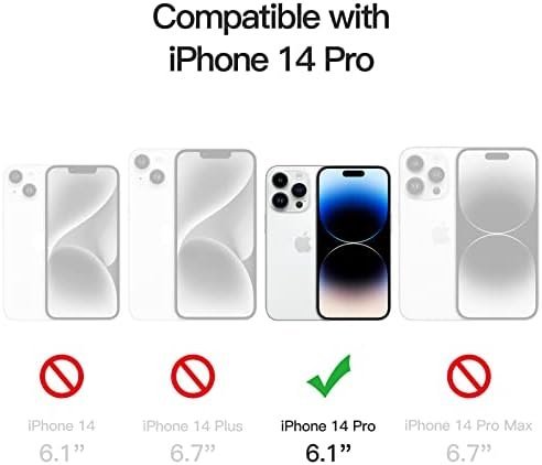 JETech Case for iPhone 14 Pro 6.1-Inch, Non-Yellowing Shockproof Phone Bumper - Image 2