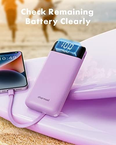 Portable Charger with Built in Cables, Portable Charger with Cords Wires Slim - Image 7