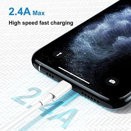 QZIIW Apple MFI Certified iPhone Charger Cable 6 Ft, 2Pack Extra Long USB - Image 3