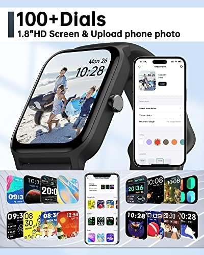 Smart Watch for Men Women, Answer Make Call, Alexa Built-in, 1.8" Touch Screen - Image 7
