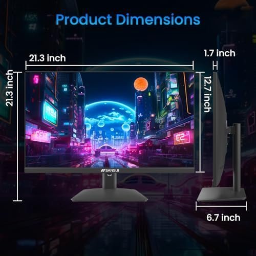 SANSUI 165Hz Gaming Monitor 24 inch, DP x1 HDMI x2 Ports IPS FHD Computer - Image 8