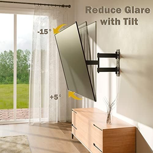 Mounting Dream TV Wall Mount for Most 26-55 Inch TVs, Full Motion TV Mount with - Image 3