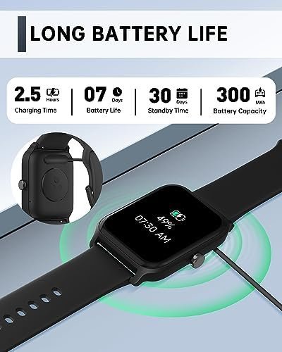 Smart Watch for Men Women, Answer Make Call, Alexa Built-in, 1.8" Touch Screen - Image 8