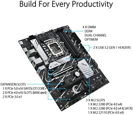 ASUS Prime H770-PLUS D4 Intel® H770(13th and 12th Gen) LGA 1700 ATX Motherboard - Image 4