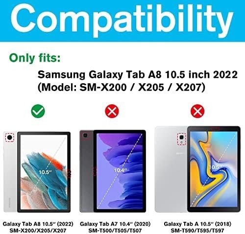 ProCase 2 Pack Galaxy Tab A8 10.5 Screen Protector X200 X205 X207, Tempered - Image 2