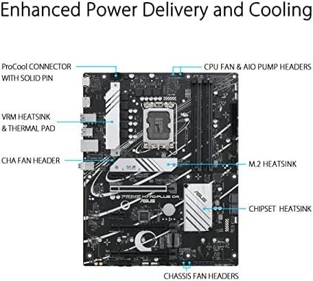 ASUS Prime H770-PLUS D4 Intel® H770(13th and 12th Gen) LGA 1700 ATX Motherboard - Image 3