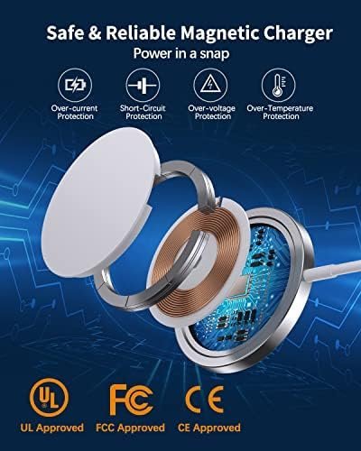 Magnetic Wireless Charger Mag-Safe Charger for iPhone 15/14/13/12 Series - Image 7