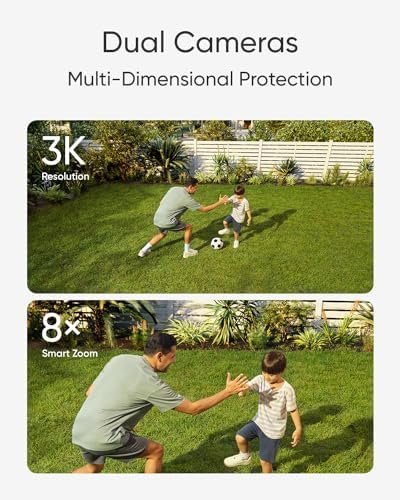 eufy Security Floodlight Camera E340 Wired, 360° Pan and Tilt, 24/7 Recording - Image 2